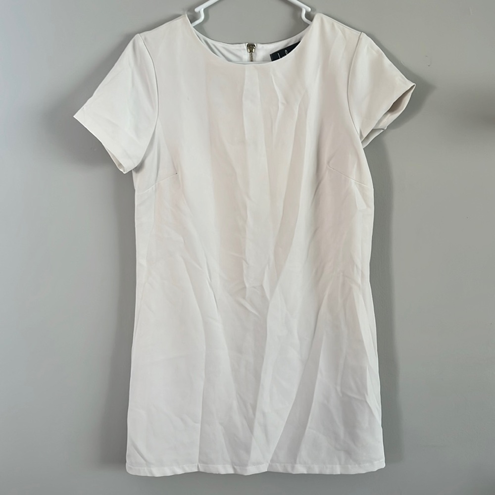 White mini dress